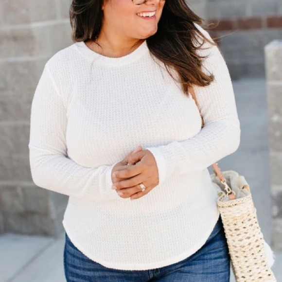 Cherish Brushed Thermal Tee - Picture 1 of 3